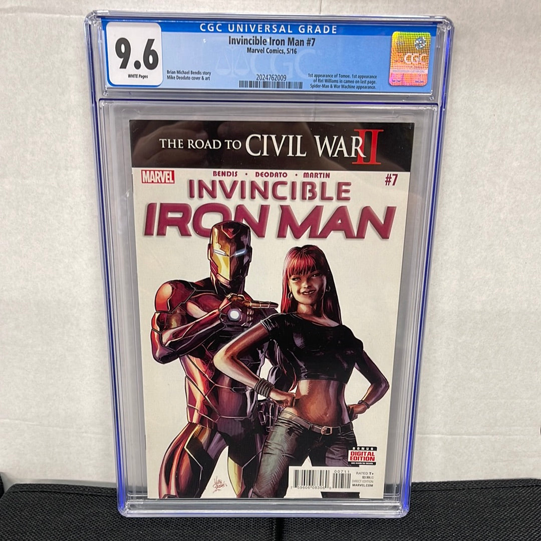 MARVEL COMICS INVINCIBLE IRON MAN #7 CGC 9.6