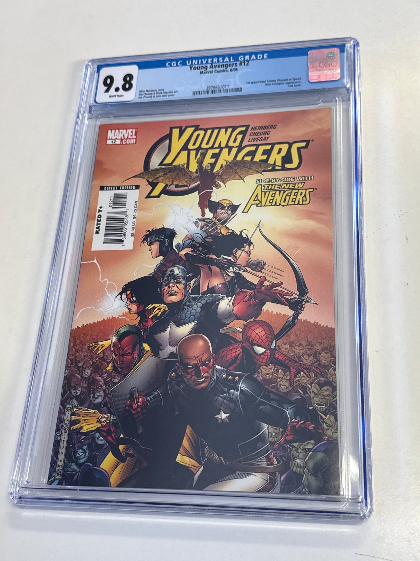 MARVEL YOUNG AVENGERS #12 1st APPEARANCE TOMMY SHEPARD AS SPEED CGC 9.8