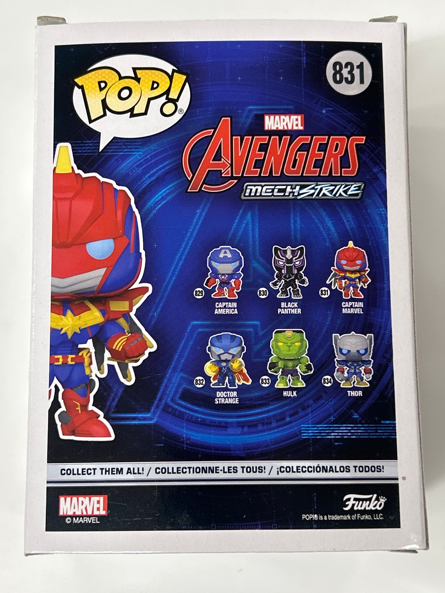 FUNKO POP AVENGERS MECHSTRIKE CAPTAIN MARVEL GREAT CONDITION