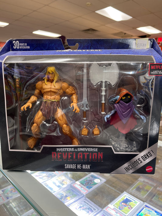 MATTEL MASTERS OF THE UNIVERSE SAVAGE HE-MAN ACTION FIGURE
