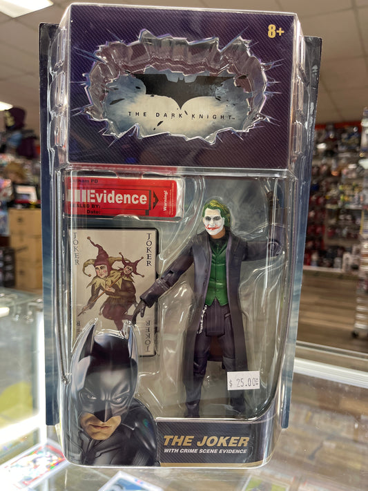 DC THE DARK KNIGHT THE JOKER WITH CRIME SCENE EVIDENCE ACTION FIGURE