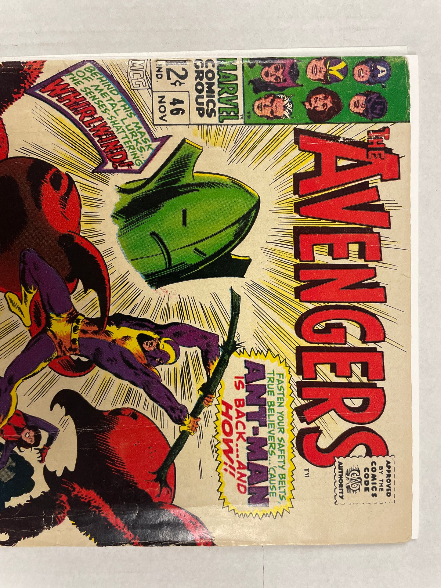 AVENGERS #46 (1967 MARVEL SILVER AGE!) ANT-MAN! STAN LEE & BUSCEMA