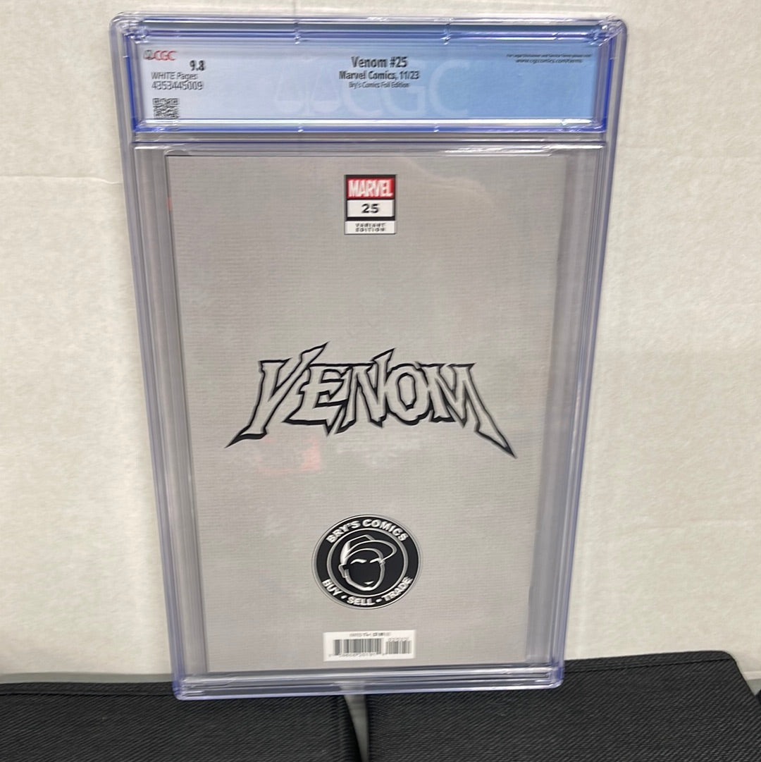 MARVEL COMICS VENOM #25 CGC 9.8 BRY’S FOIL VARIANT