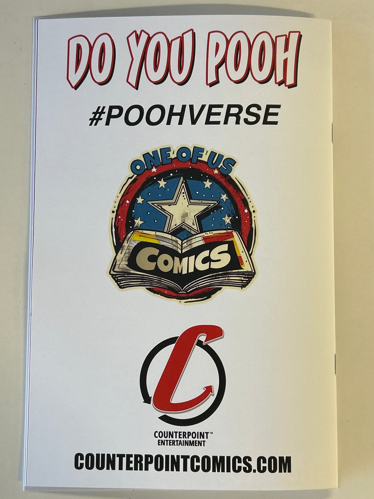 COUNTERPOINT DO YOU POOH?#1 (2025) ONE OF US COMICS EXCLUSIVE COVER 9/25 MINT CONDITION