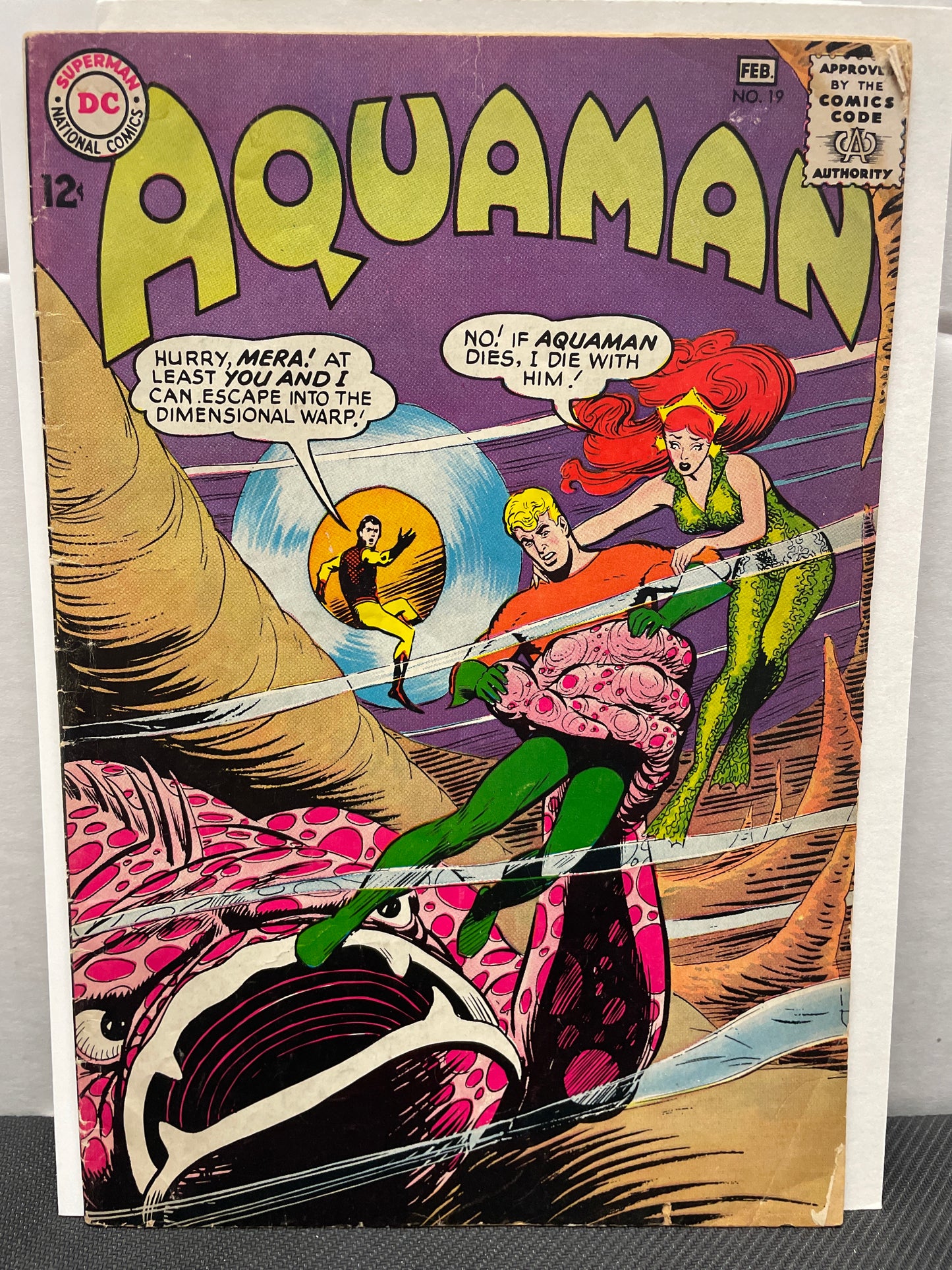 AQUAMAN #19 (DC SILVER AGE 1965, NICE CARDY COVER!) VG+