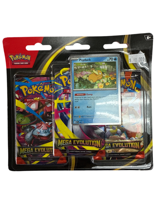 POKEMON TCG MEGA EVOLUTION 3 PACK BLISTER