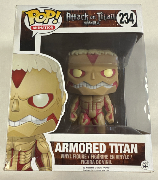 ATTACK ON TITAN ARMORED TITAN 234 FUNKO(DAMAGED BOX)