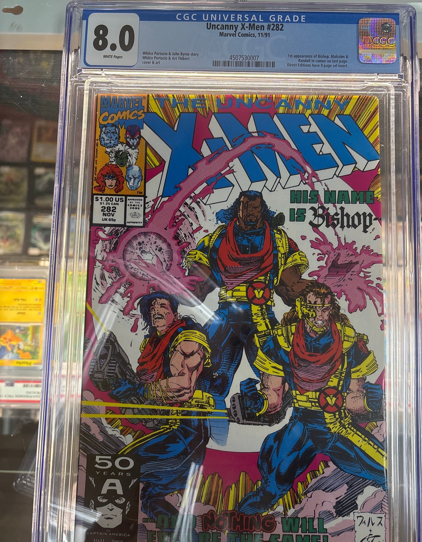 CGC 8.0 MARVEL UNCANNY X-MEN #282