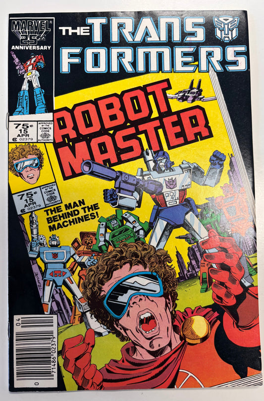MARVEL THE TRANSFORMERS ROBOT MASTER #15