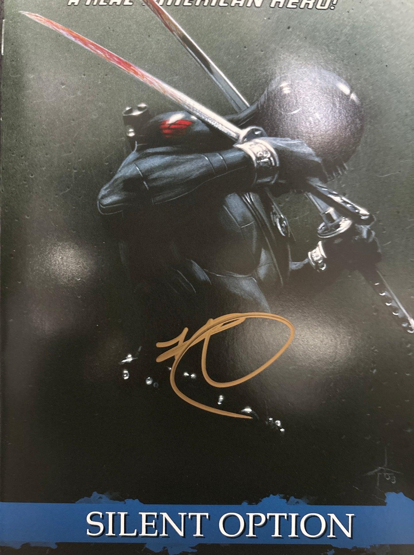 IDW GIJOE #2 SIGNED BY RAY PARK WITH CERTIFICATE OF AUTHENTICITY