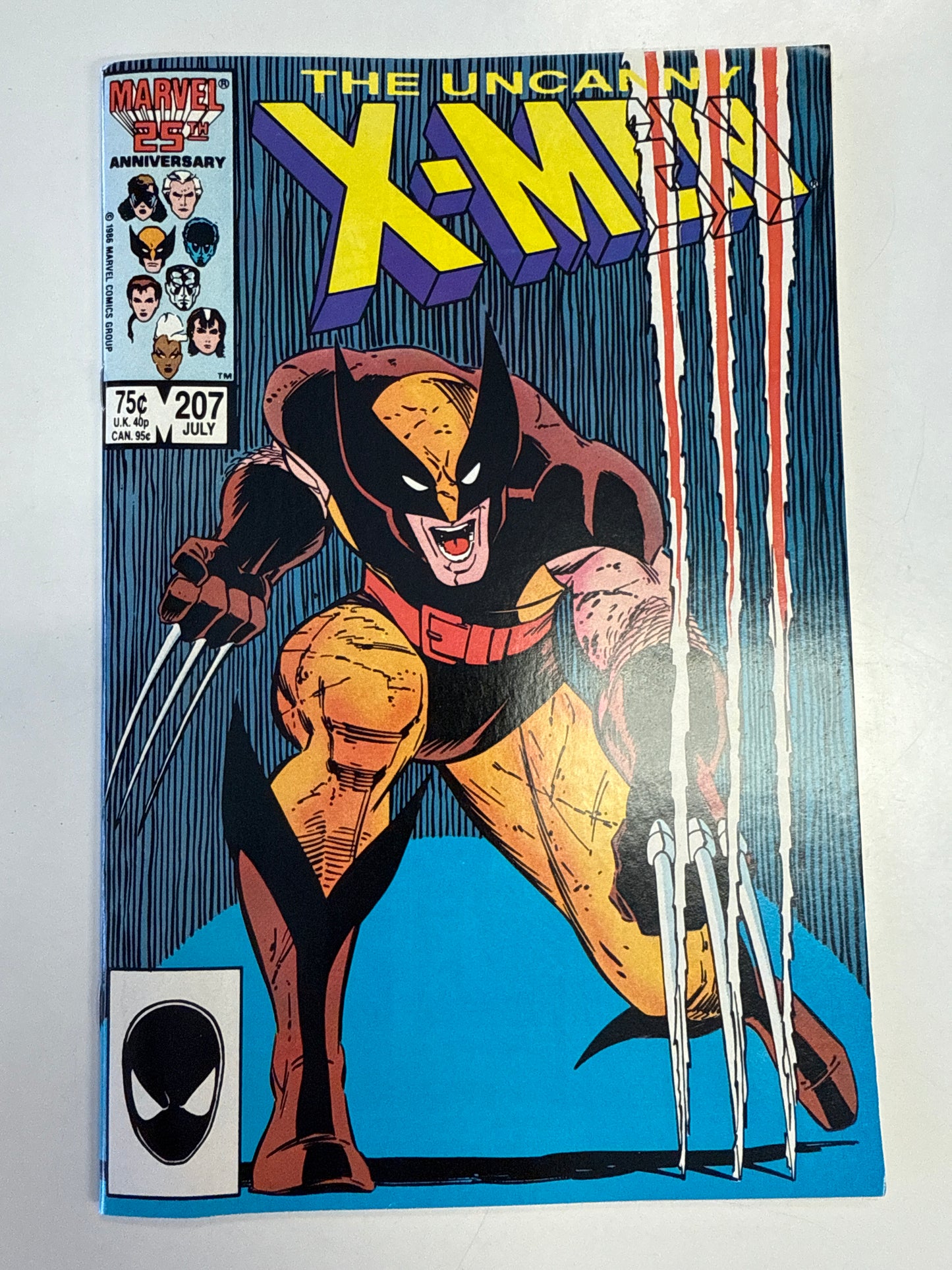 MARVEL COMICS UNCANNY X-MEN #207 CLASSIC WOLVERINE COVER