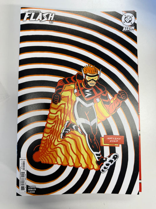 DC COMICS ABSOLUTE FLASH #2 1:25 Christian ward card stock variant