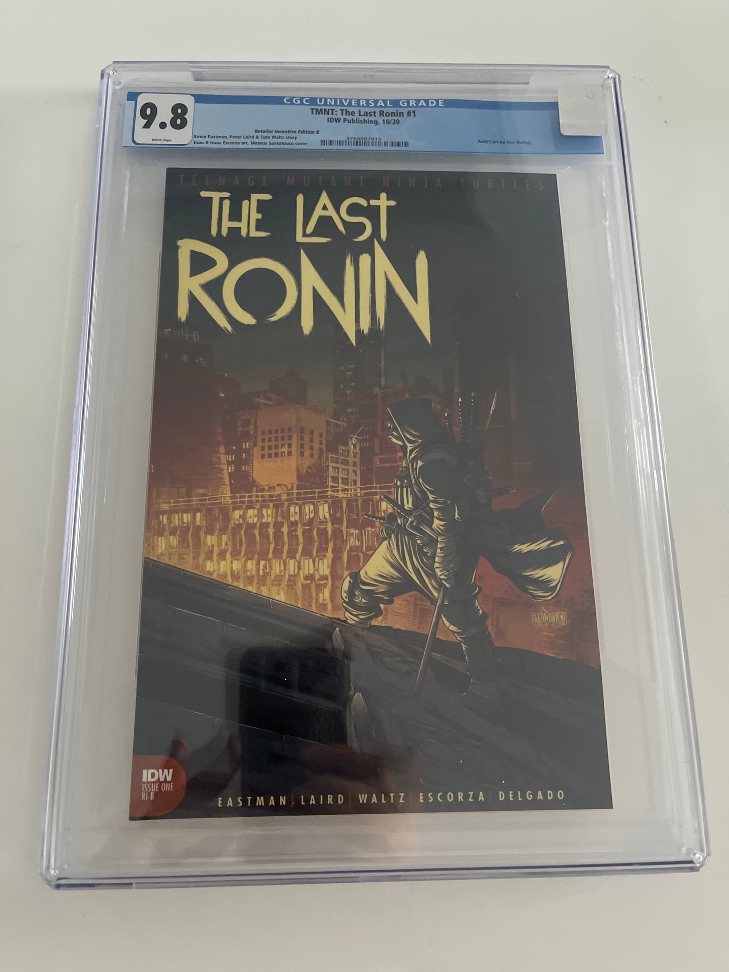 TMNT THE LAST RONIN #1 CGC 9.8 (2020, Retailer Incentive B 1:25 ratio)