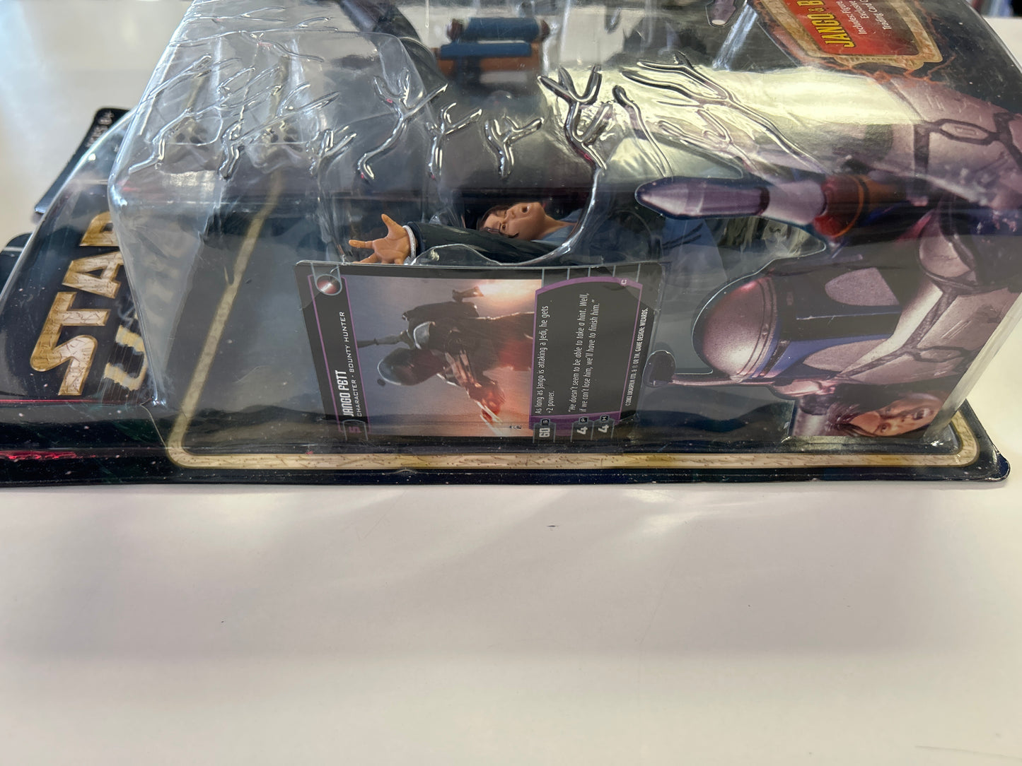 HASBRO STAR WARS UNLEASHED JANGO & BOBA FETT NEW IN FAIR CONDITION BOX (2002)