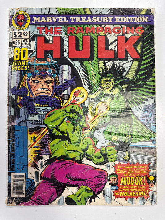 MARVEL COMICS MARVEL TREASURY EDITION THE RAMPAGING HULK #26