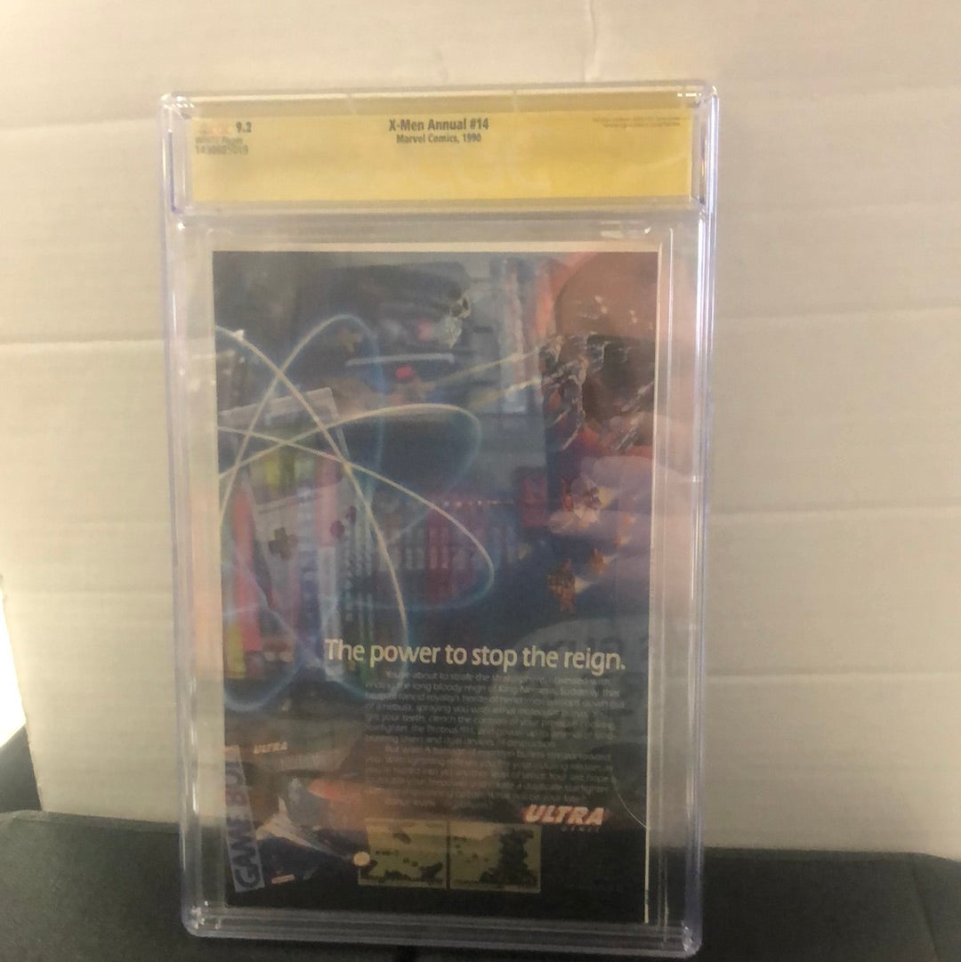 X-MEN ANNUAL #14 SS CGC 9.2 (1990, MARVEL KEY COMIC 1st APPEARANCE OF GAMBIT! SIGNED 4x!!)