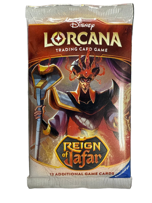 DISNEY LORCANA TRADING CARD GAME REIGN OF JAFAR SEALED BOOSTER PACK