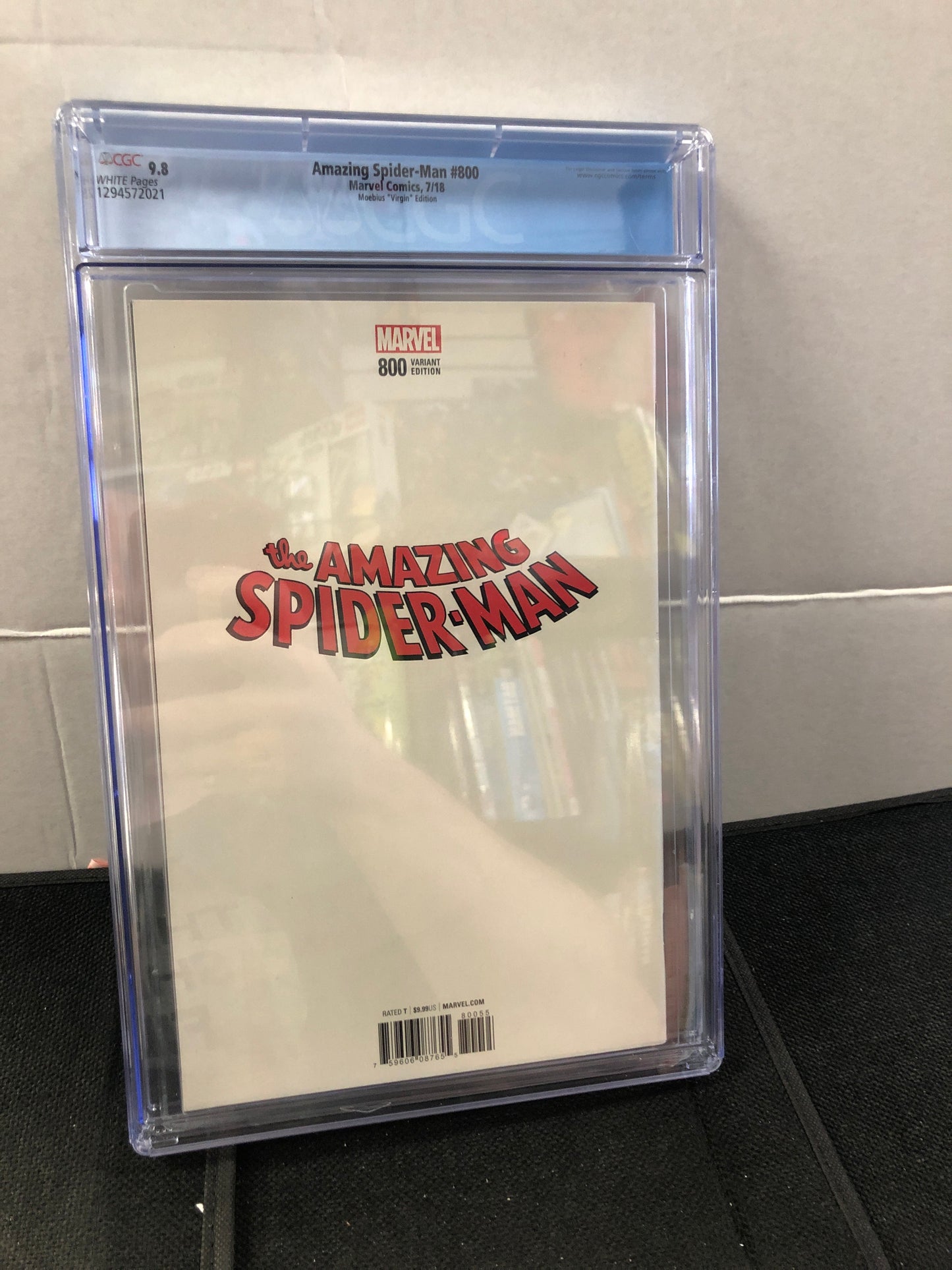 MARVEL COMICS AMAZING SPIDER-MAN #800 (2018) MOEBIUS VIRGIN EDITION CGC 9.8 WP