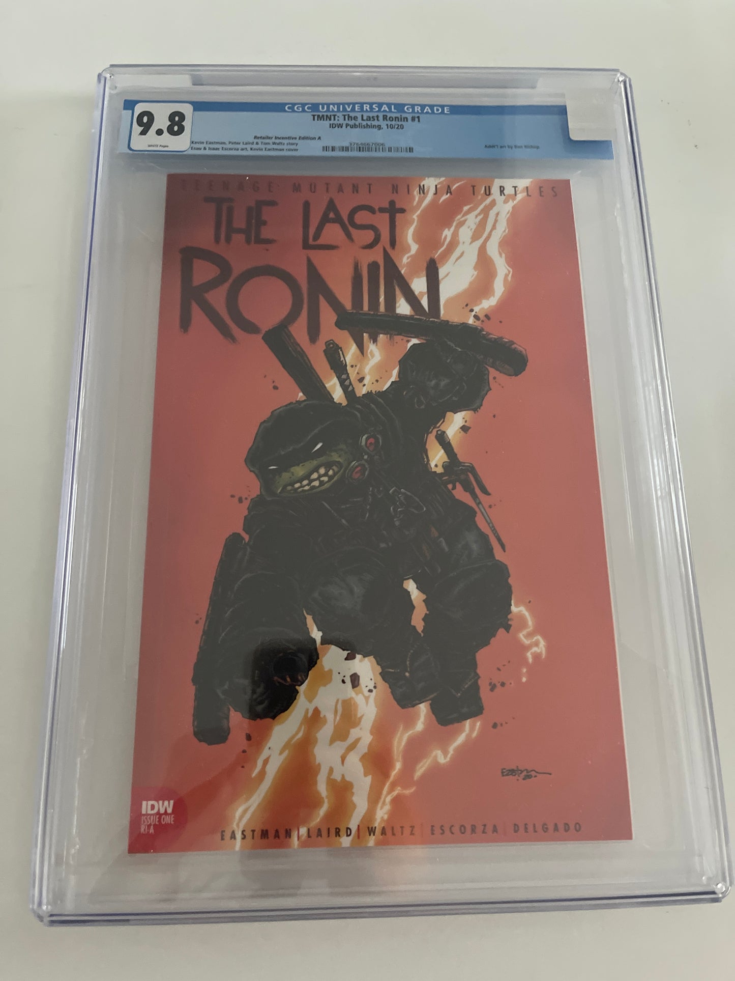 IDW COMICS TMNT THE LAST RONIN #1 CGC 9.8 Retailer Incentive A 1:10