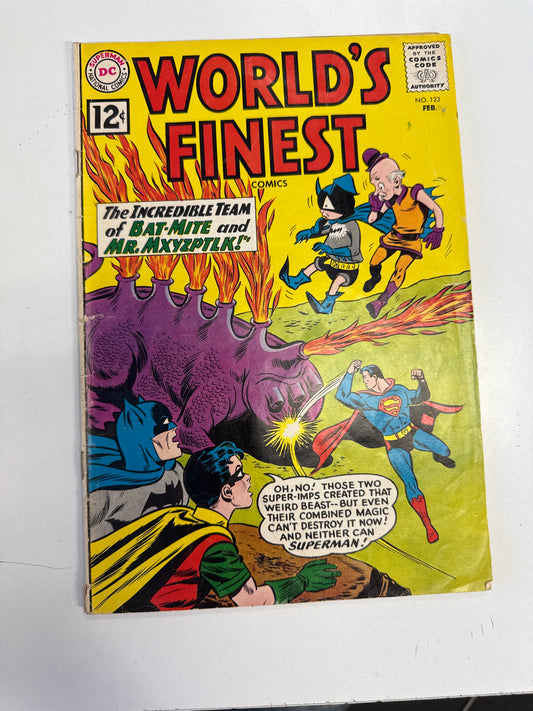 DC COMICS WORLD'S FINEST #123 VG- 6-7 DC COMICS 1962