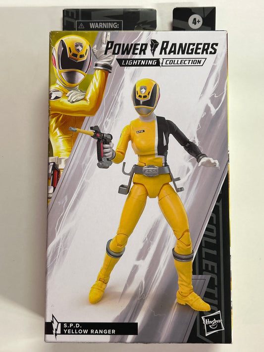 HASBRO POWER RANGERS LIGHTING COLLECTION S.P.D YELLOW RANGER NEW IN LIGHT PLAY CONDITION BOX