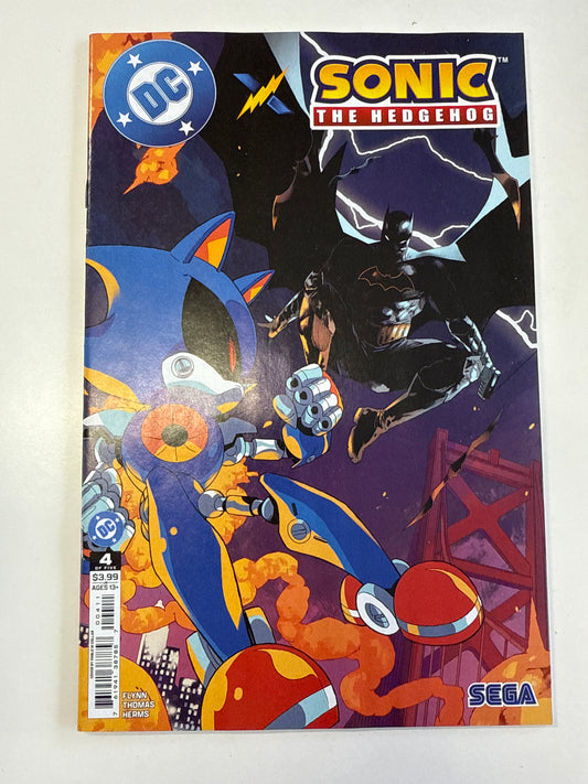 DC COMICS DC X SONIC THE HEDGEHOG #4 VARIANT
