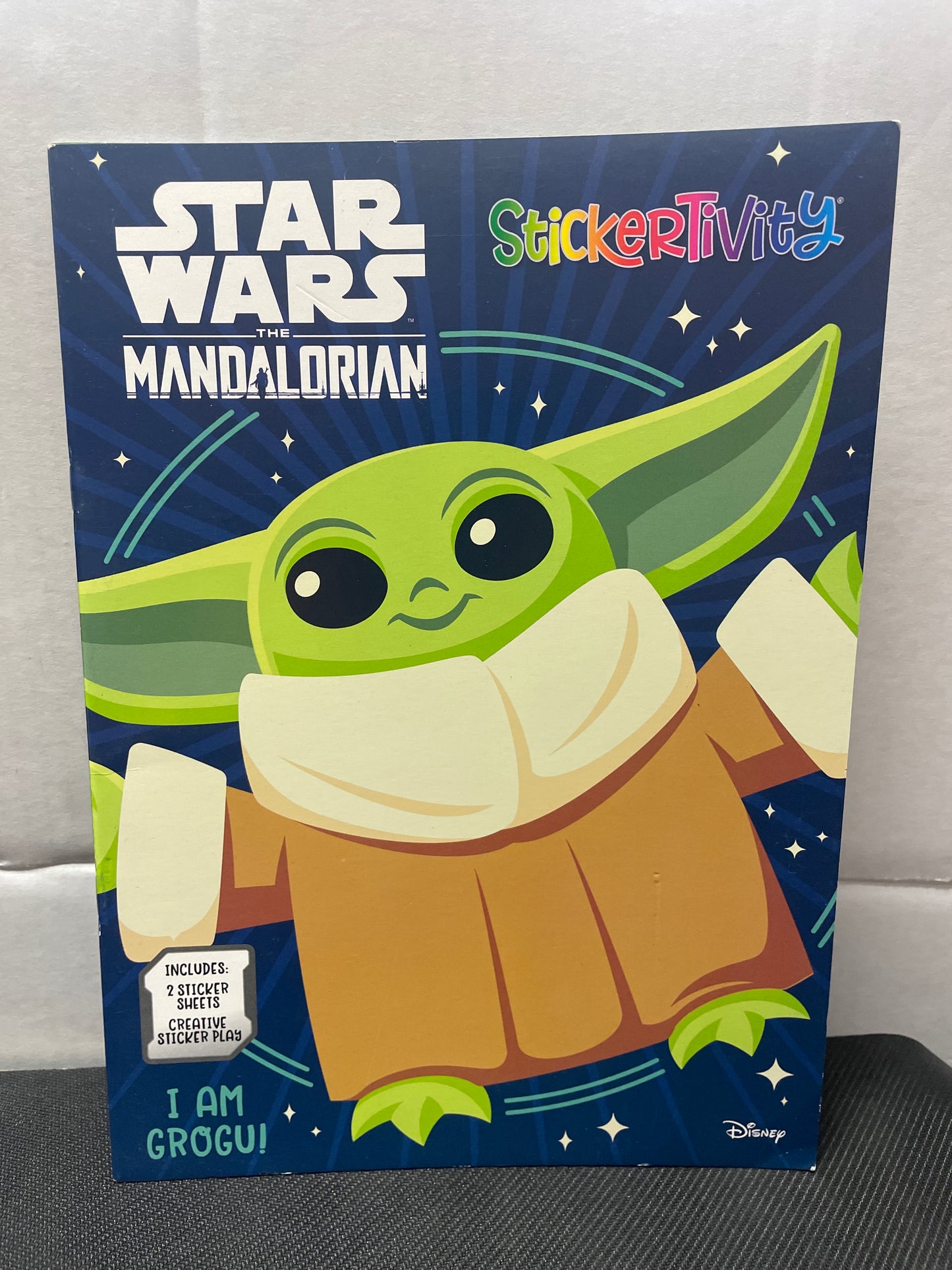 DISNEY STAR WARS - THE MANDALORIAN “I AM GROGU” or “CUTE & HUNGRY” STICKER & ACTIVITY BOOK (2 TYPES, BRAND NEW) 2023