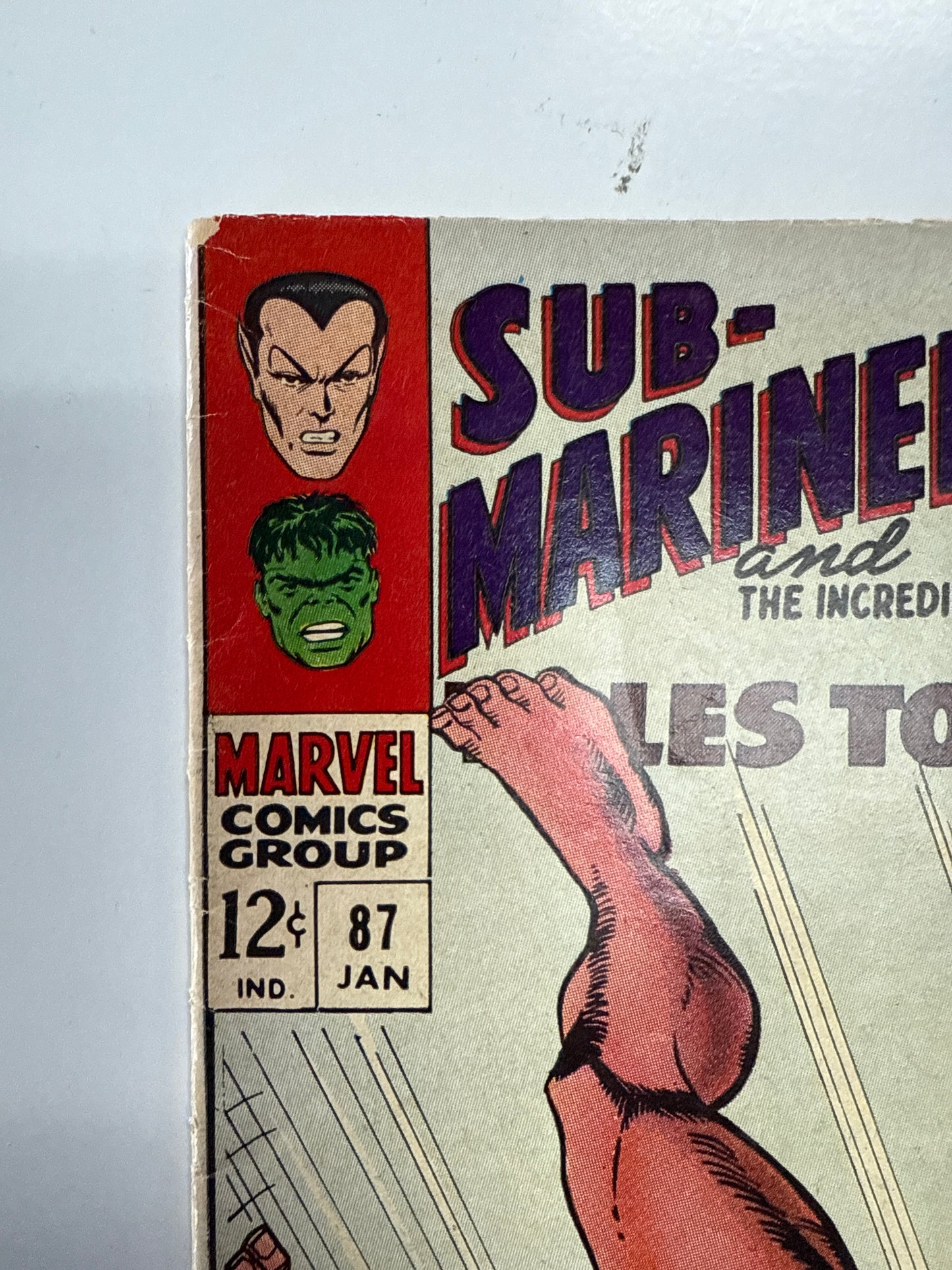 MARVEL COMICS Tales to Astonish 87 Hulk cover Namor Silver Age Marvel 1967 Stan Lee comic book