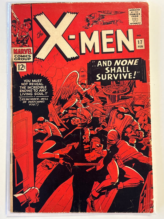 MARVEL COMICS THE X-MEN #17 (1966) SILVER AGE OFF WHITE PAGES MODERATE CONDITION