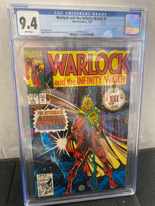 MARVEL COMICS WARLOCK AND THE INFINITY WATCH #1 (1992) CGC 9.4 WP