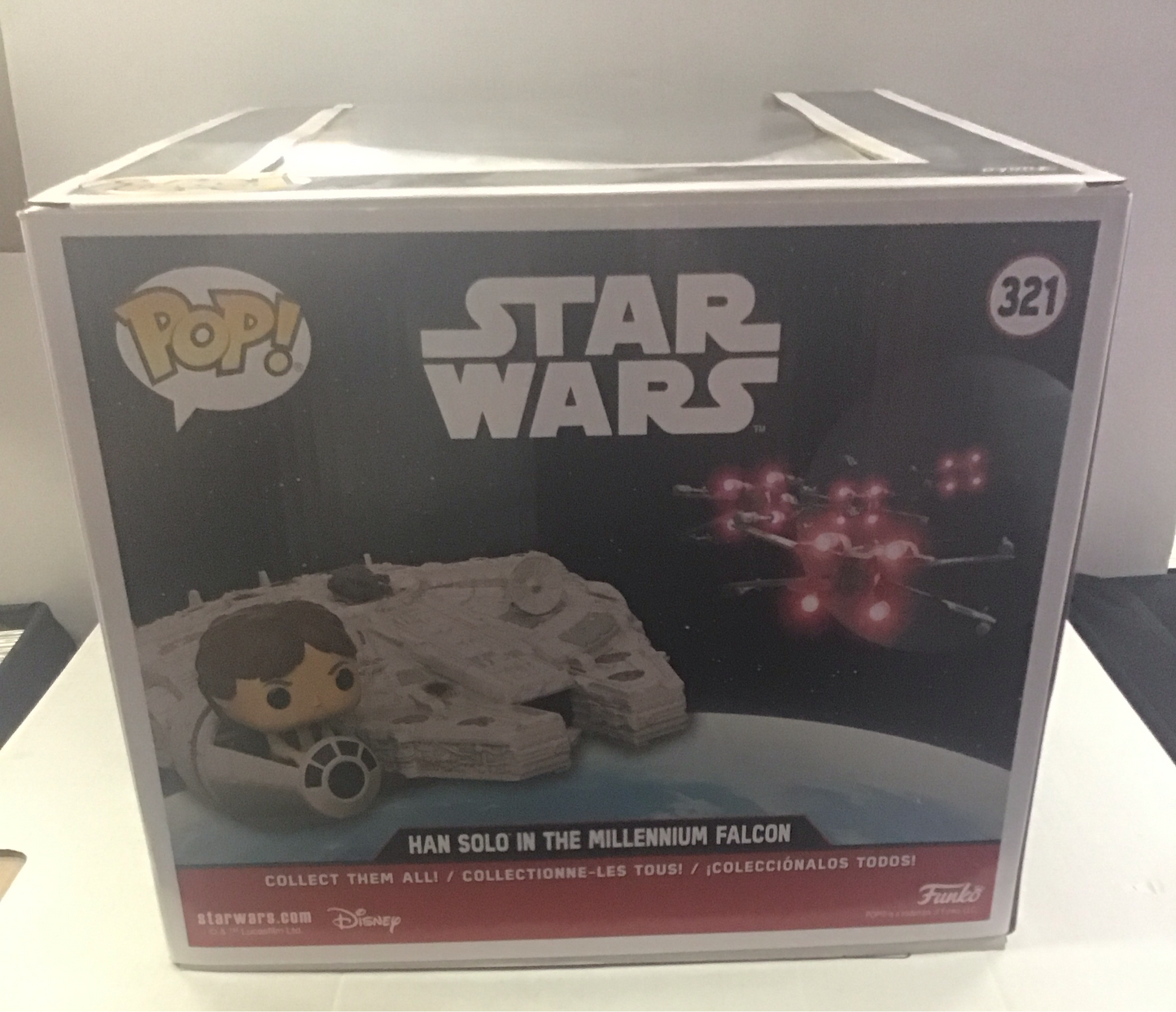 GIANT FUNKO POP STAR WARS #321 (2019) HAN SOLO IN THE MILLENNIUM FALCON! NICE HTF