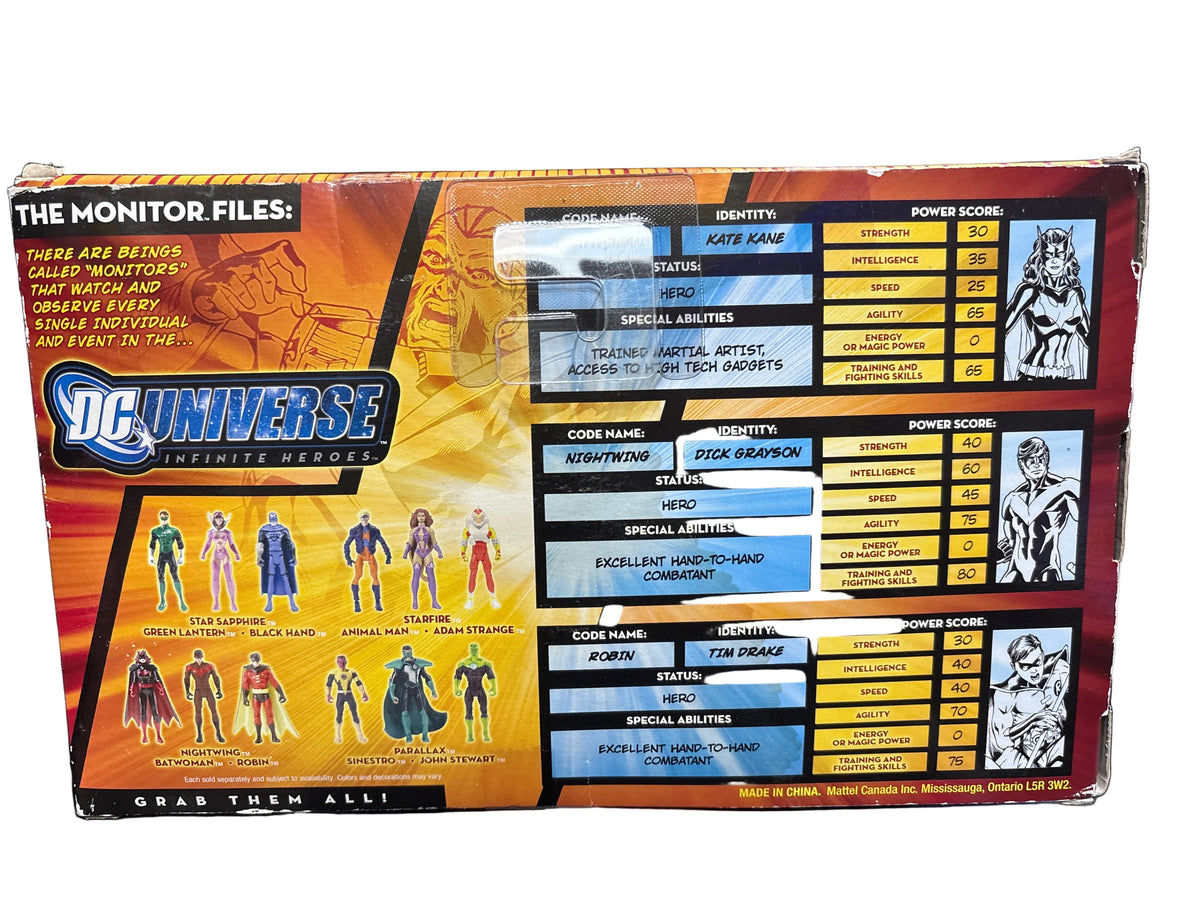 DC UNIVERSE INFINITE HEROES 3 PACK BATWOMAN NIGHTWING ROBIN CRISIS SERIES