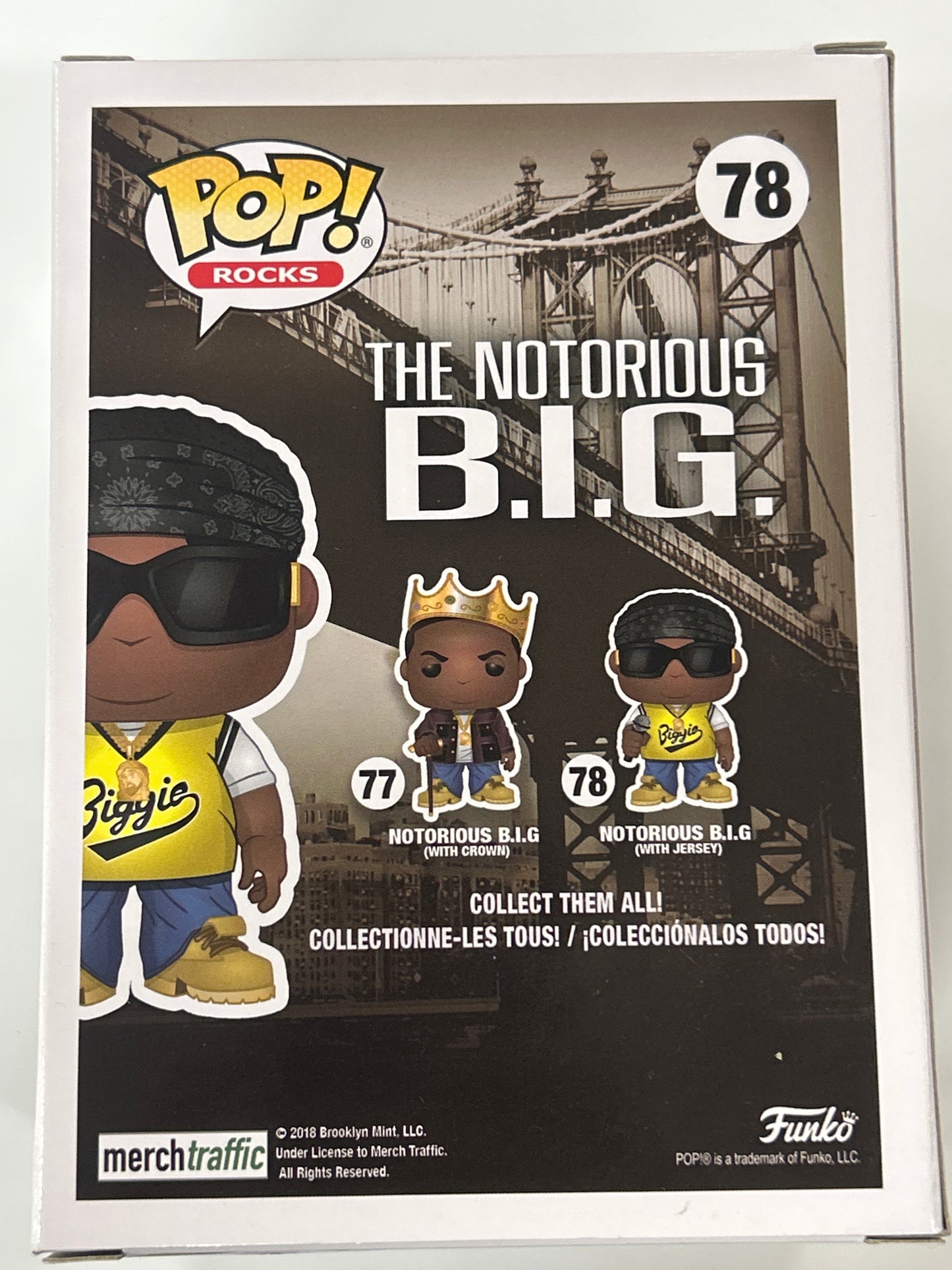 FUNKO POP THE NOTORIOUS B.I.G. WITH JERSEY GREAT CONDITION