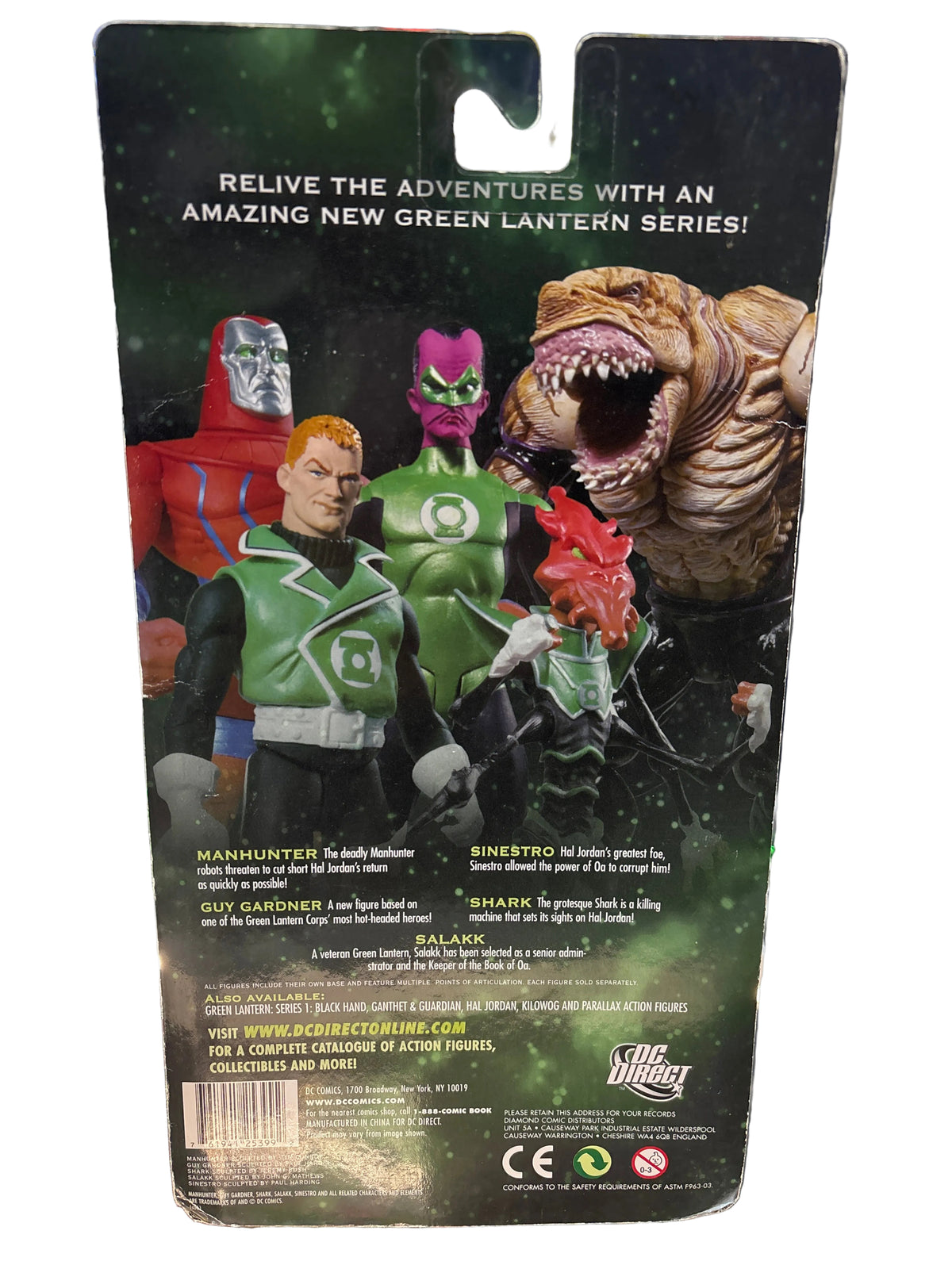 DC SERIES 2 GREEN LANTERN ACTION FIGURES SINESTRO