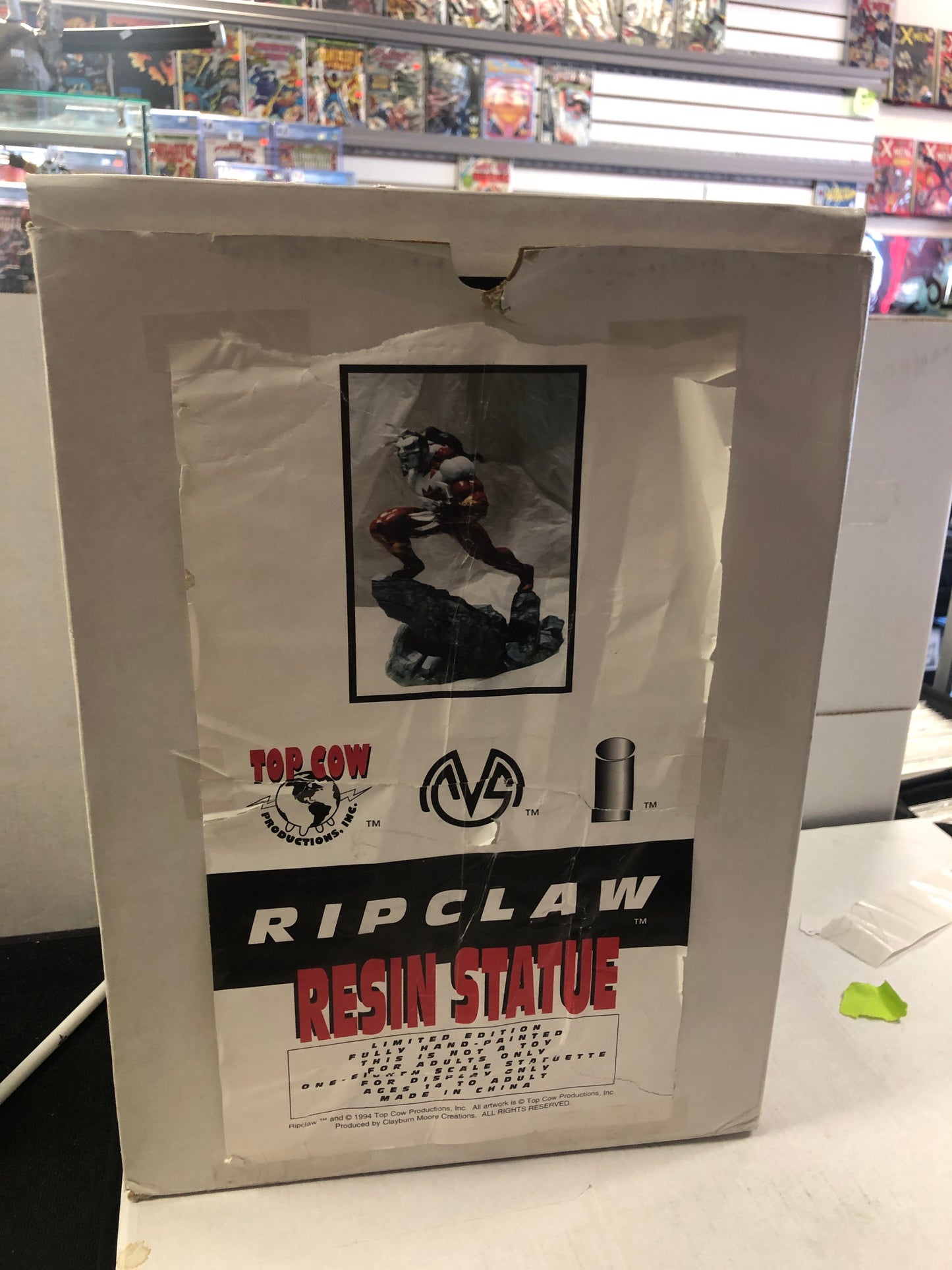TOPCOW PRODUCTIONS RIPCLAW RESIN STATUE LIMITED EDITION GREAT CONDITION COMES WITH BOX 603/2500