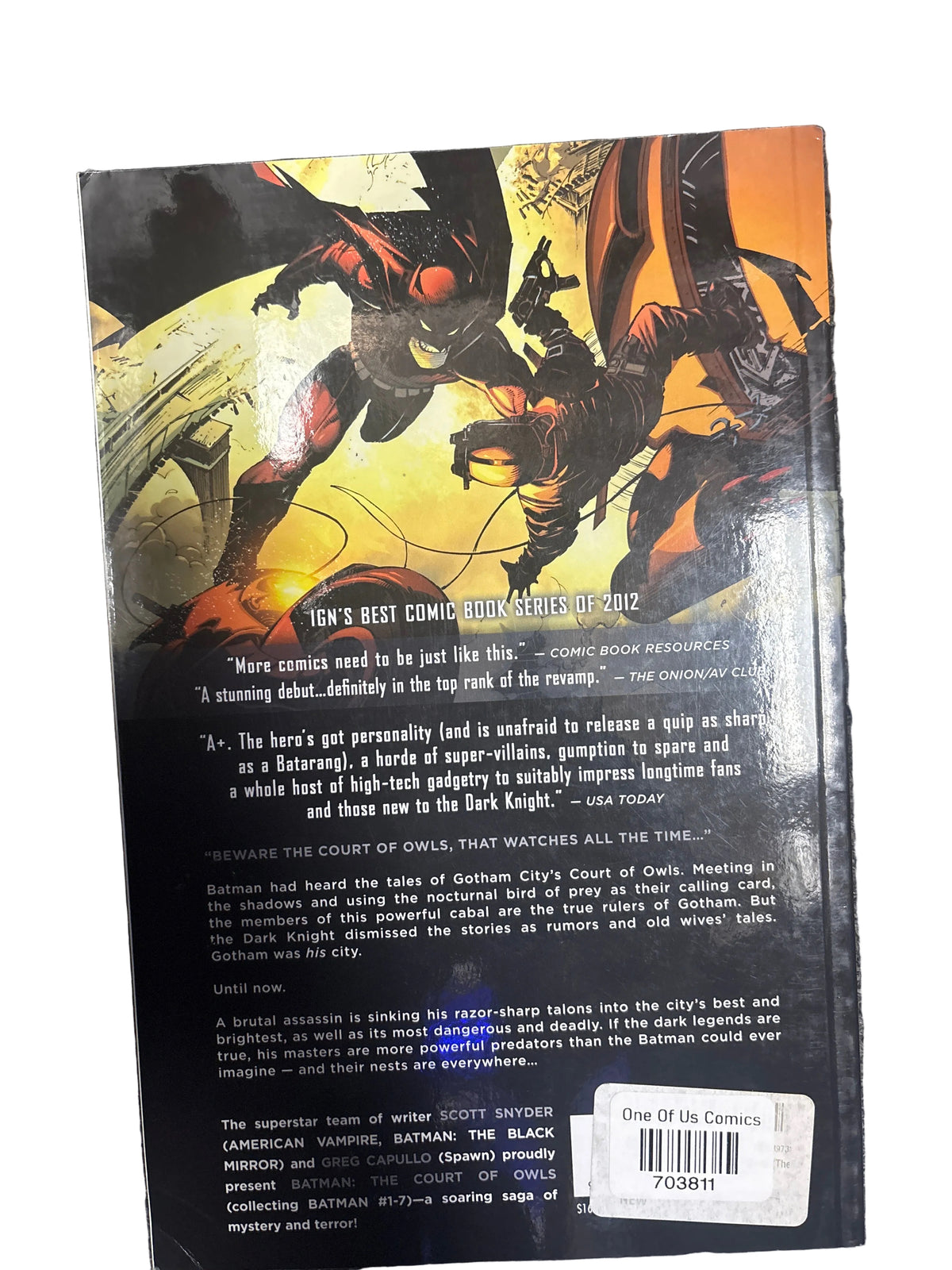 DC THE NEW 52 BATMAN VOLUME 1 THE CITY OF OWLS SOFTCOVER