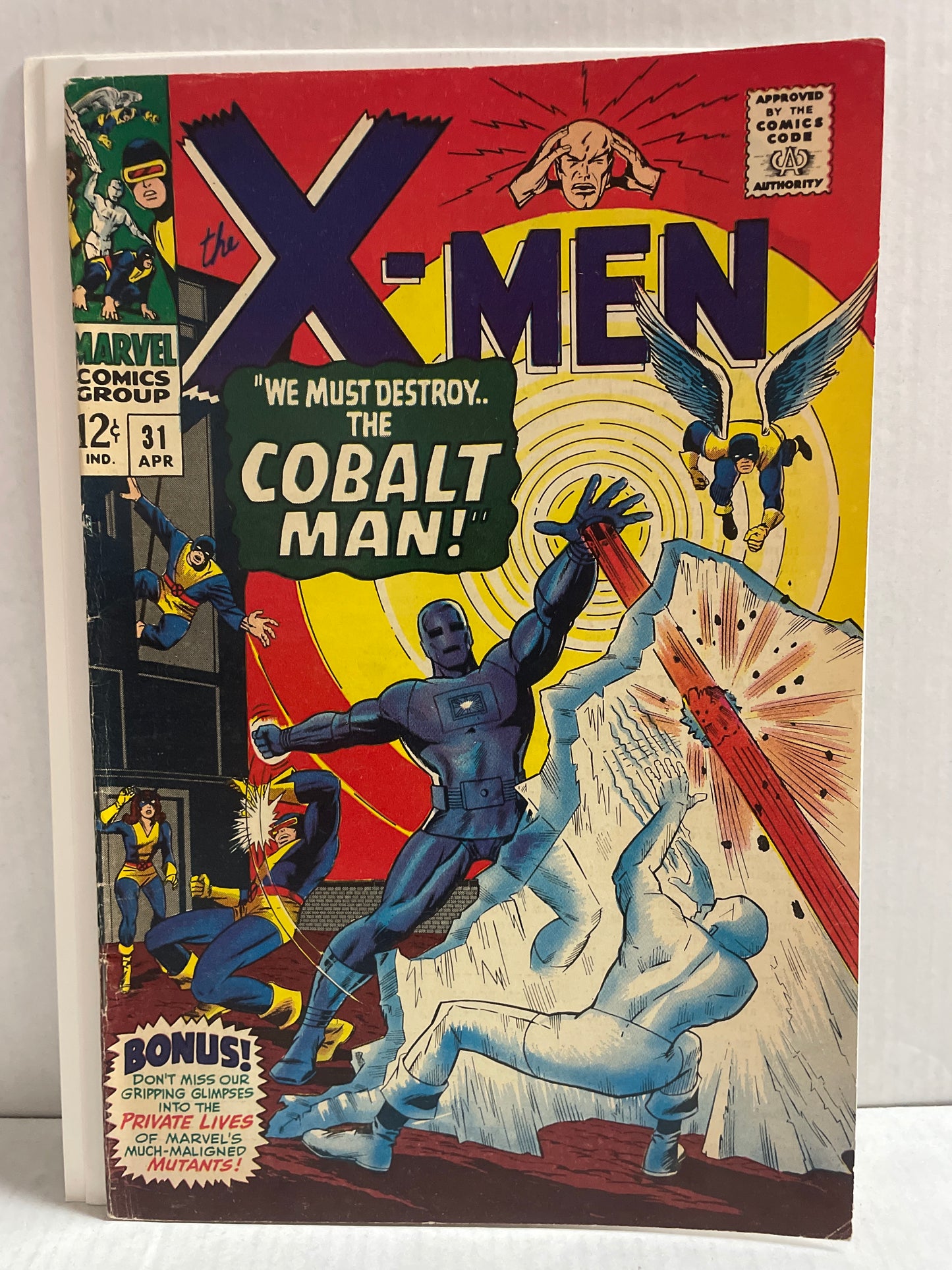 THE X-MEN #31 FINE++/VF BEAUTY! (1967, MARVEL SILVER AGE KEY COMIC BOOK!) 1st APPEARANCES OF COBALT MAN & CANDY SOUTHERN!