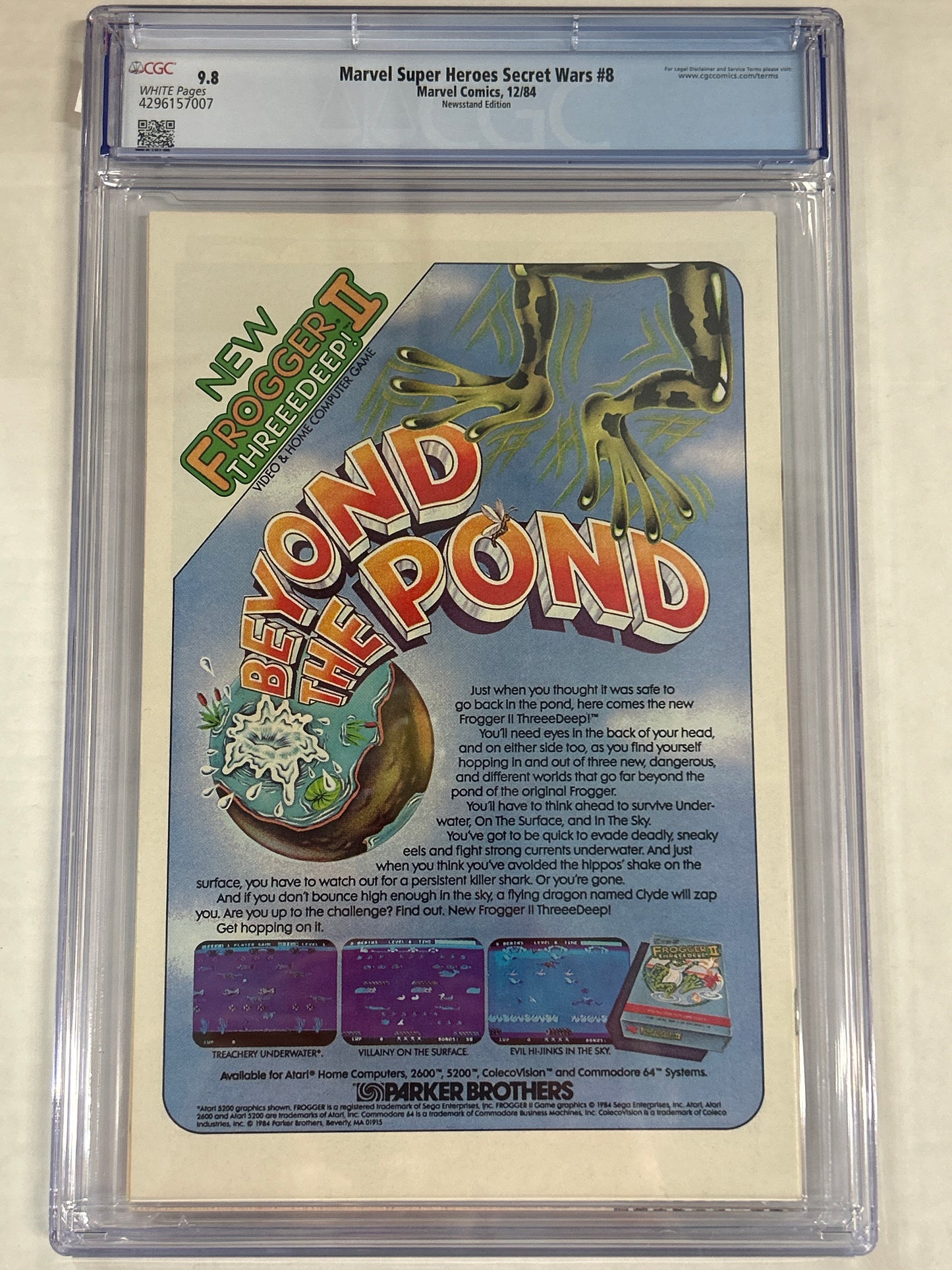 MARVEL COMICS MARVEL SUPER HEROS SECRET WARS CGC 9.8 WP