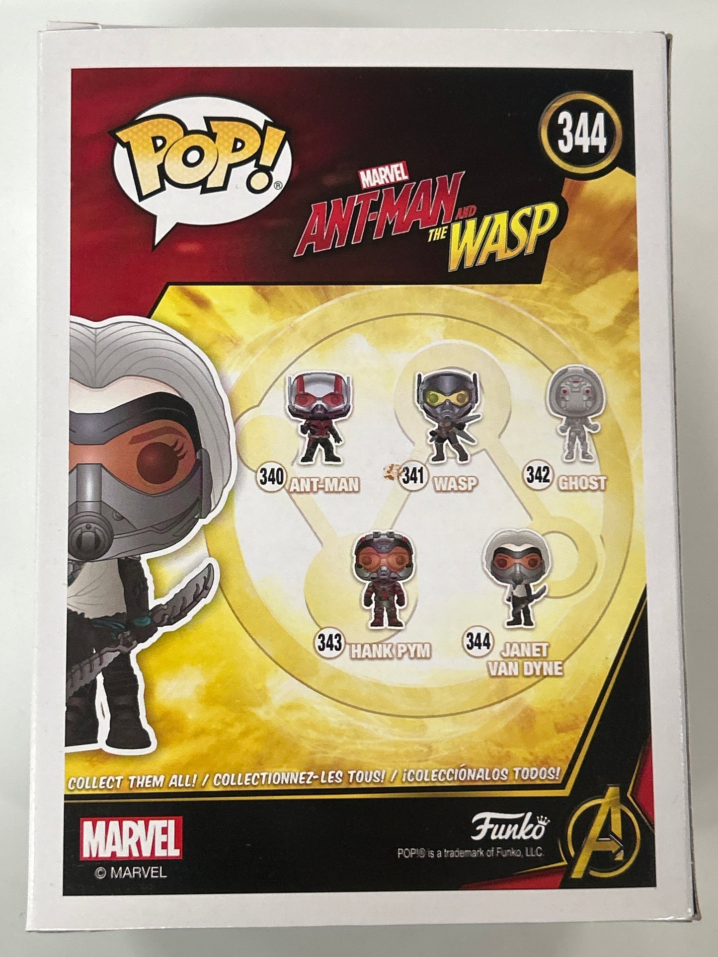 FUNKO POP MARVEL ANT-MAN & THE WASP JANET VAN DYNE GREAT CONDITION