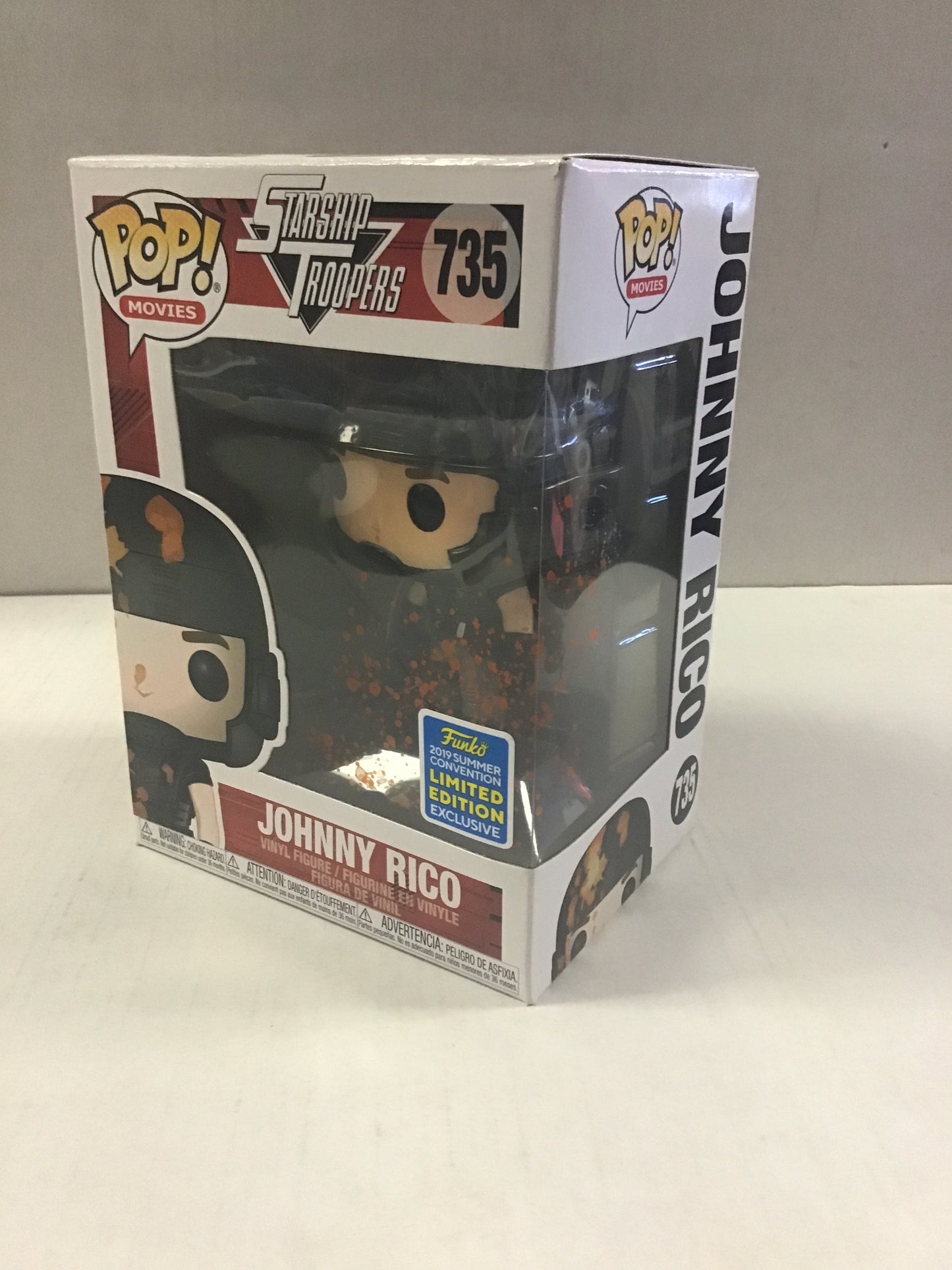 FUNKO POP MOVIES #735 JOHNNY RICO! LIMITED EDITION STARSHIP TROOPERS (2019 ,SUMMER CONVENTION EXCLUSIVE)