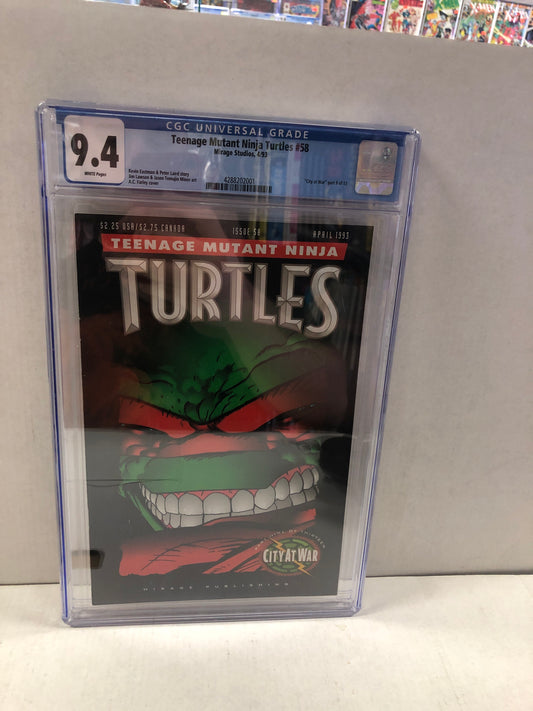 MIRAGE STUDIOS TEENAGE MUTANT NINJA TURTLES 58 (1993) CGC 9.4 WP