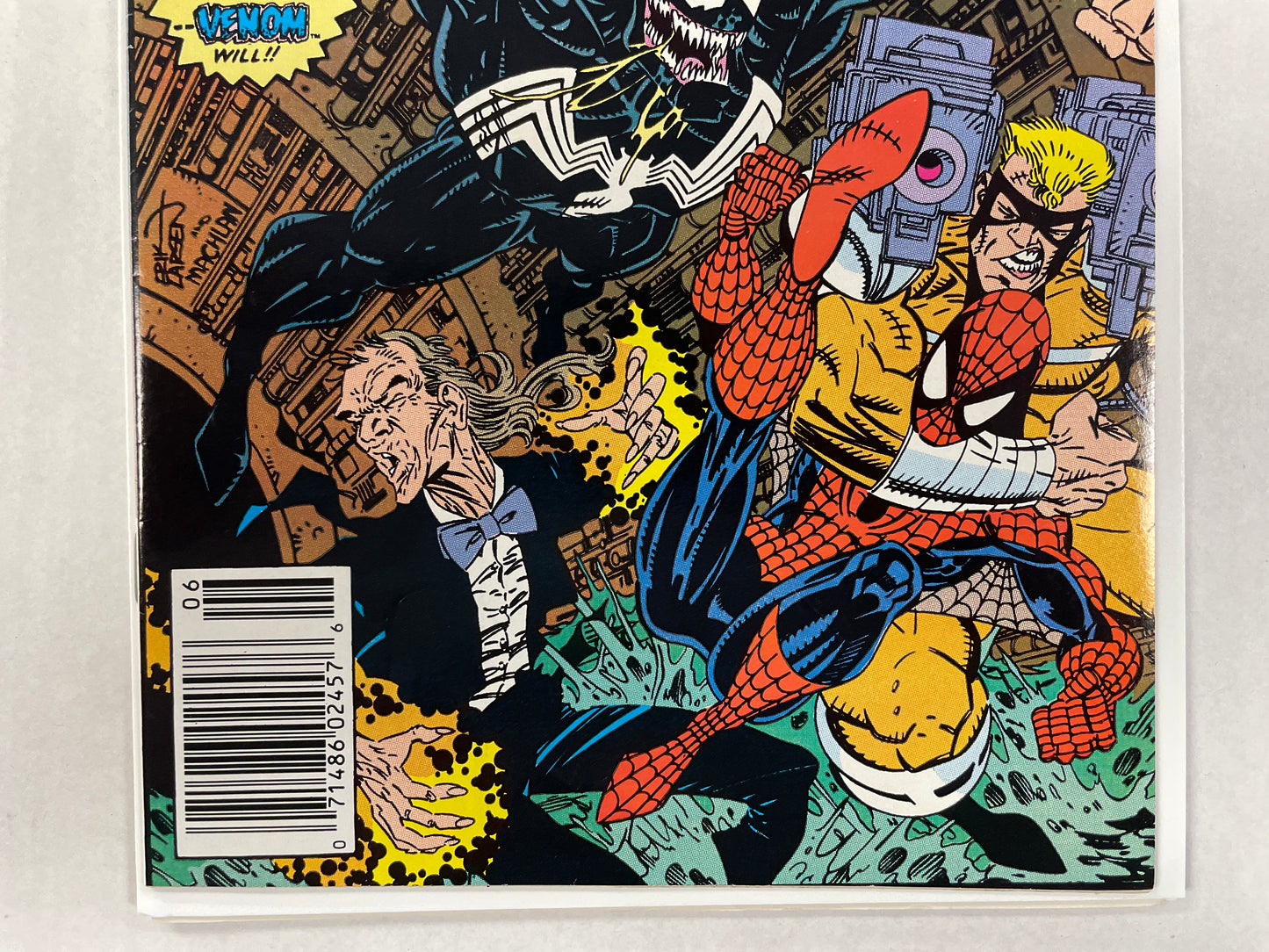 AMAZING SPIDER-MAN #333 (1990, ERIK LARSEN VENOM COVER!) NM/MINT 💎 GEM!