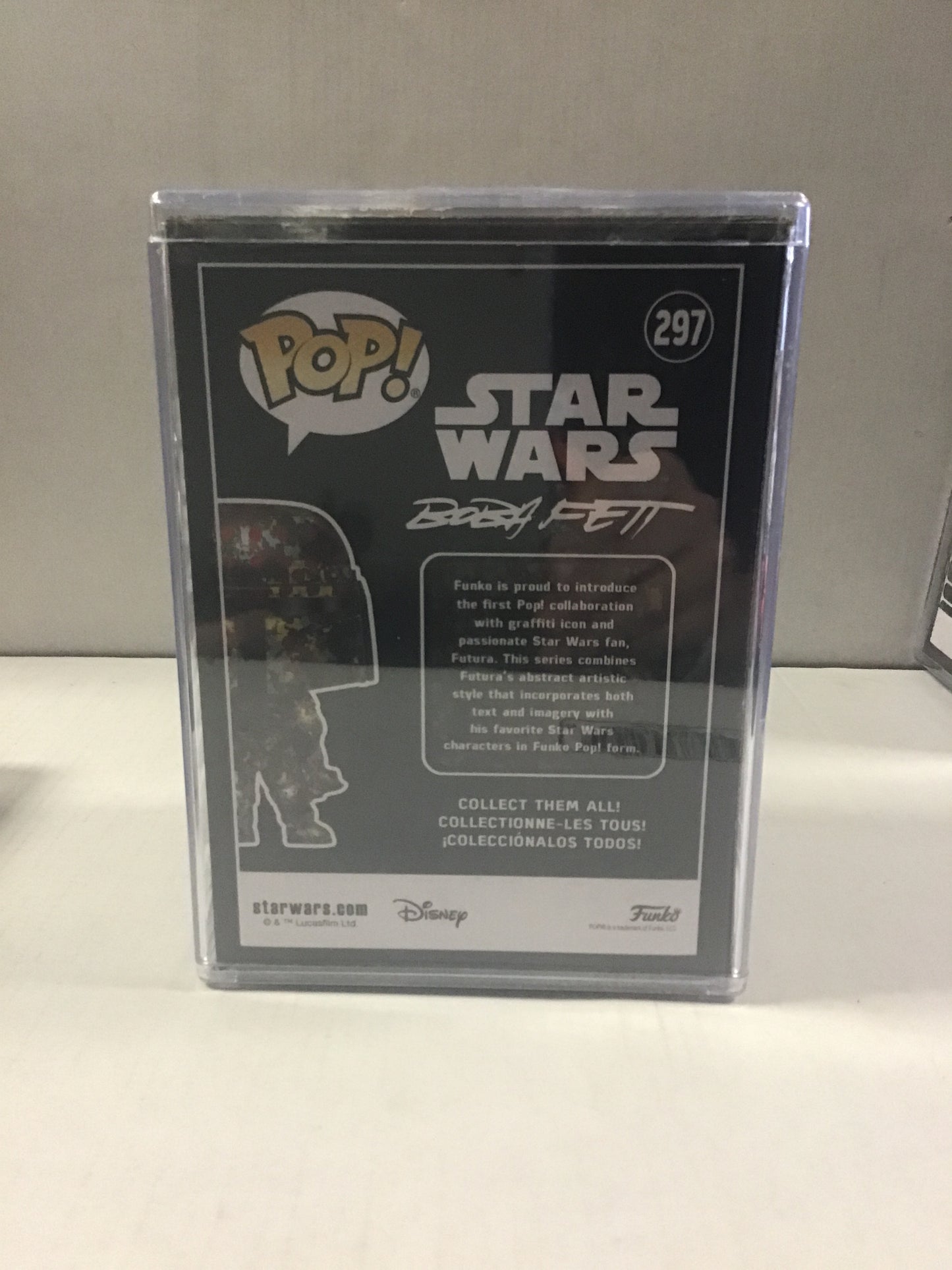 FUNKO POP STAR WARS #297 BOBA FETT (2019 TARGET EXCLUSIVE FUTURA ARTIST SERIES) ~ SEALED IN HARD PROTECTOR!