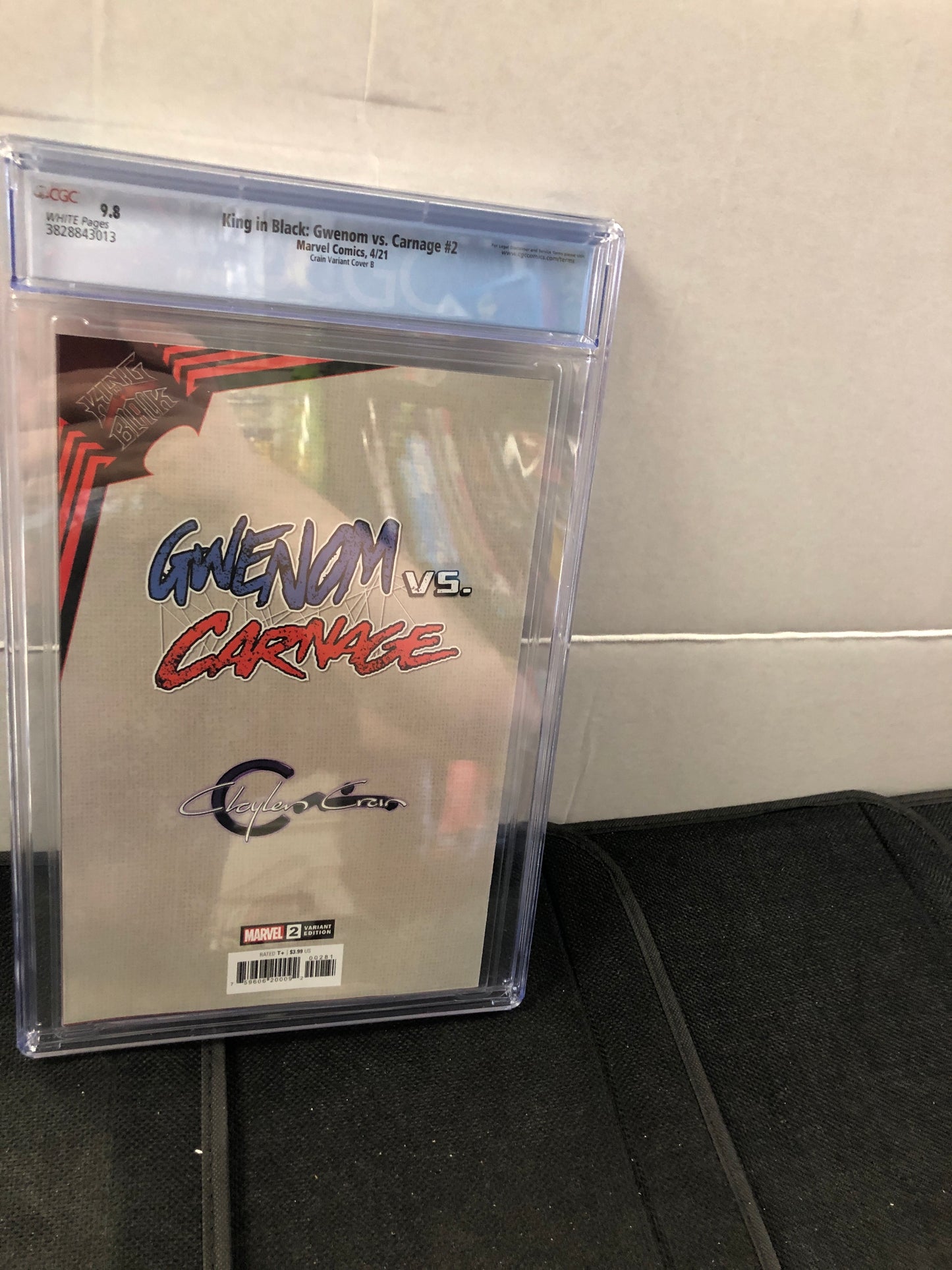 MARVEL COMICS KING IN BLACK: GWENOM VS CARNAGE #2 (2021) CRAIN VARIANT COVER B CGC 9.8 WP