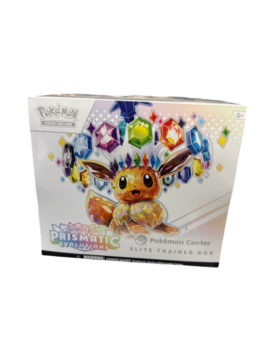 Pokemon TCG Scarlet & Violet Prismatic Evolutions Pokemon Center ETB Elite Trainer Box