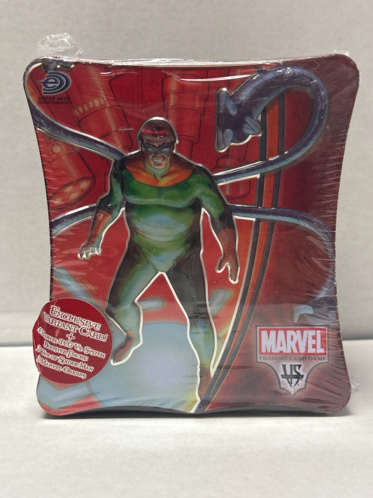 UPPER DECK MARVEL VS SYSTEM TRADING CARD TIN BOX DOCTOR OCTOPUS (NIB)