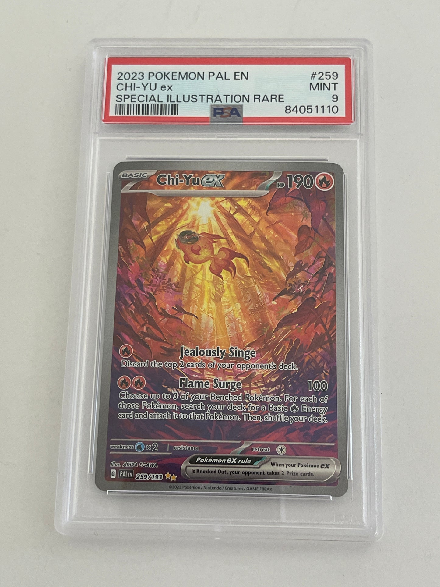 2023 POKEMON PALDEA CHI-YU SPECIAL ILLUSTRATION RARE PSA 9