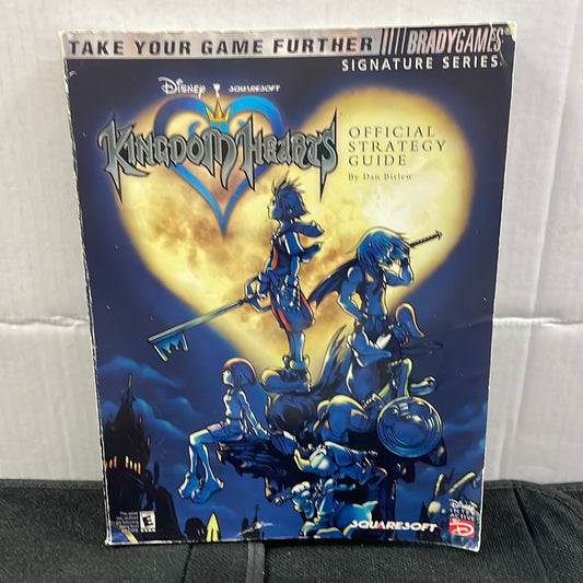 KINGDOM HEARTS OFFICIAL STRATEGY GUIDE BY BEADY GAMES SIGNATURE SERIES (COMPLETE CONDITION W/MAPS & STICKERS) GOOD CONDITION