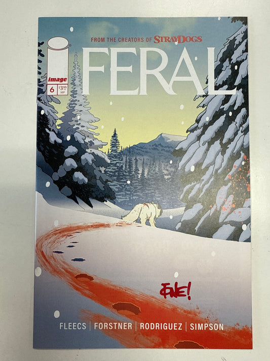 IMAGE COMICS FERAL #6 FIRST PRINT SIGNED BY TONE RODRIGUEZ