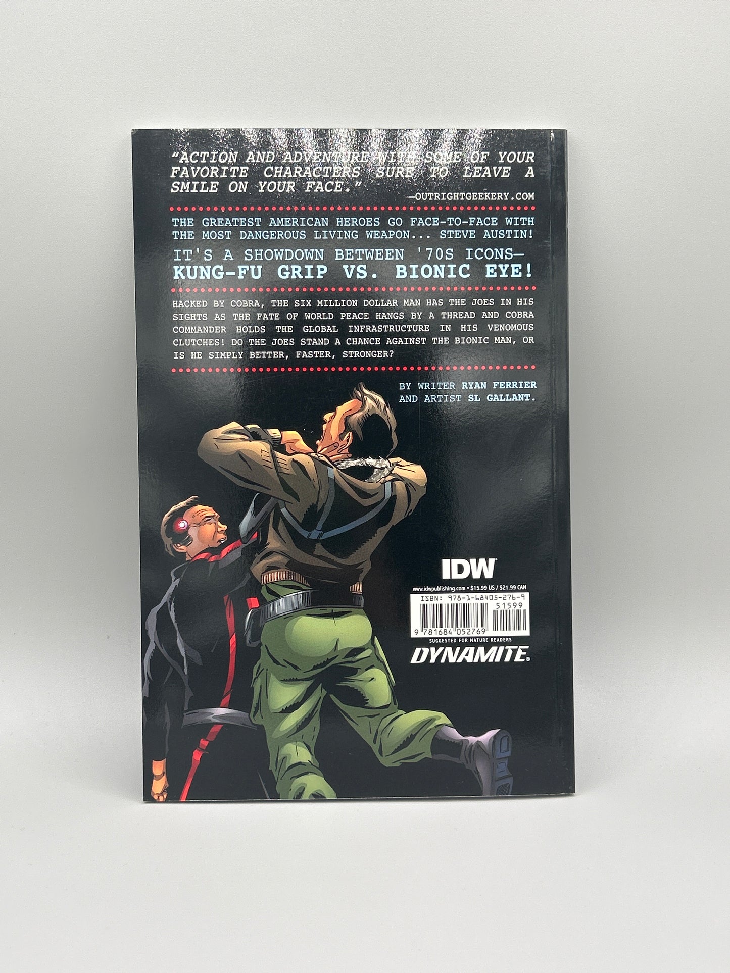 IDW G.I.JOE vs THE SIX MILLION DOLLAR MAN Trade Paperback